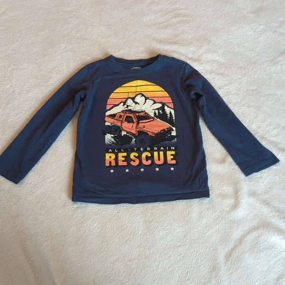 Carter's & Oshkosh Boys Size 5 Long Sleeve Shirt Bundle - Picture 2 of 5